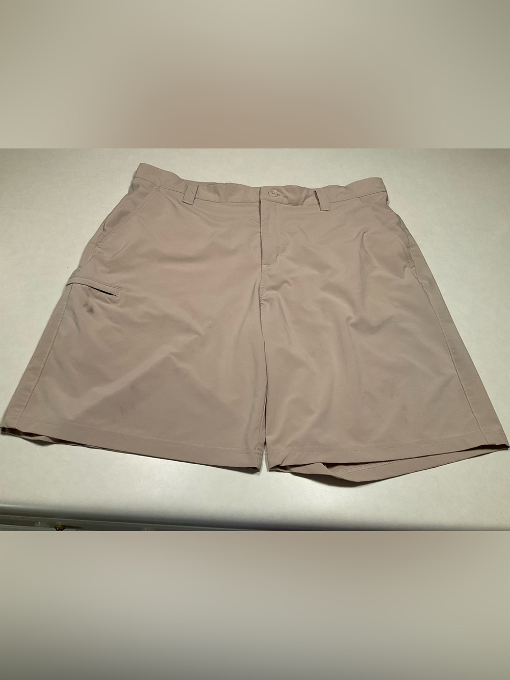 Columbia Mens Khaki High Rise PFG Grander Marlin II Offshore Shorts Size 40W 10L
